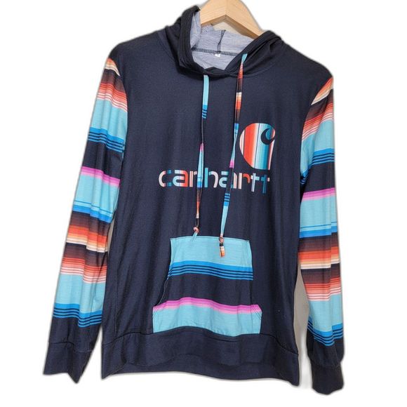 Carhartt Tops - Women's Retro CARHARTT Colorful Hoodie - Small